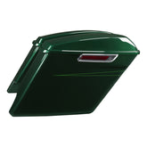 HR3 Deep Jade Pearl 5" Stretched Extended Saddlebags For Harley Touring 2014-2022